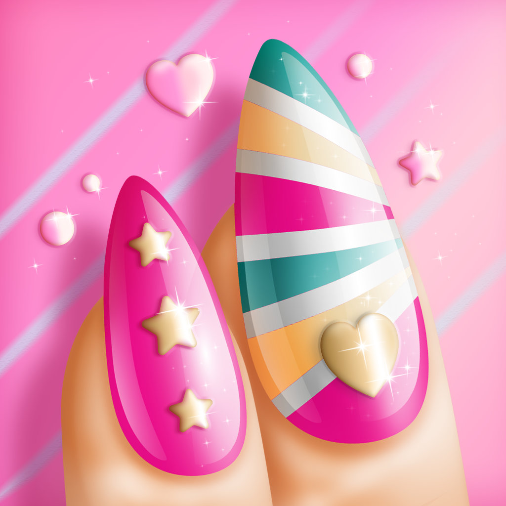 美甲彩绘 – 女孩游戏: 做自己的指甲设计在你的